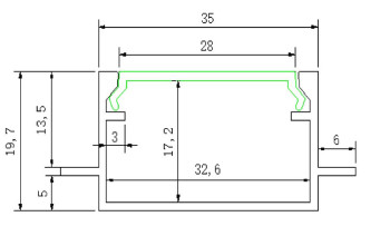 extra Abdeckung standard für Aluprofil Z-4720 matt 2000mm